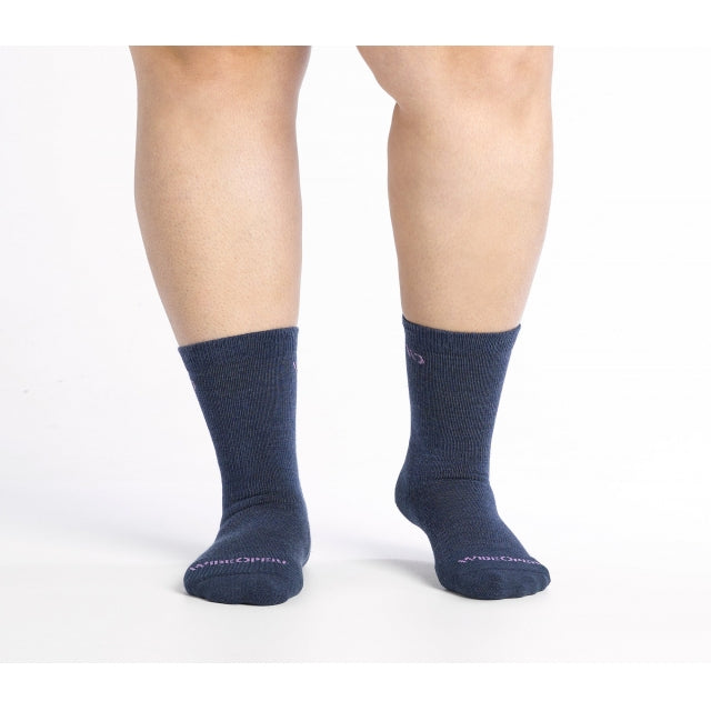 Solid Basic Cushioned Crew Socks