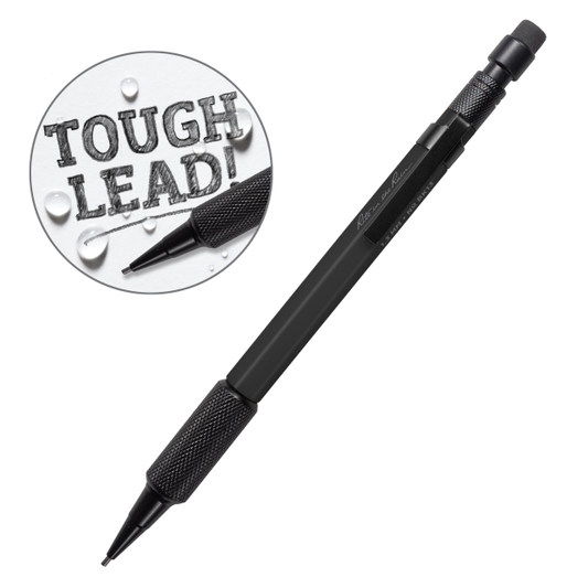 Weatherproof Mechanical Pencil, Black Barrel, 1.3mm Black Lead (No. BK13)