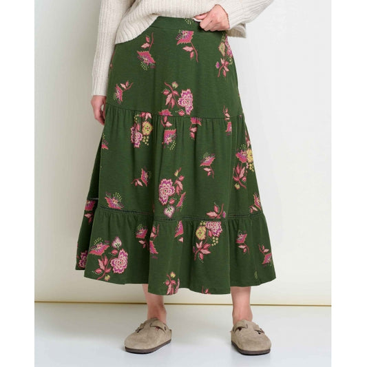 Marigold Tiered Midi Skirt