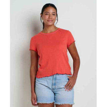 Women's Foothill Pointelle SS Baby Tee