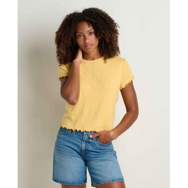 Women's Foothill Pointelle SS Baby Tee