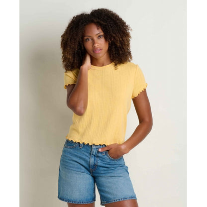 Women's Foothill Pointelle SS Baby Tee