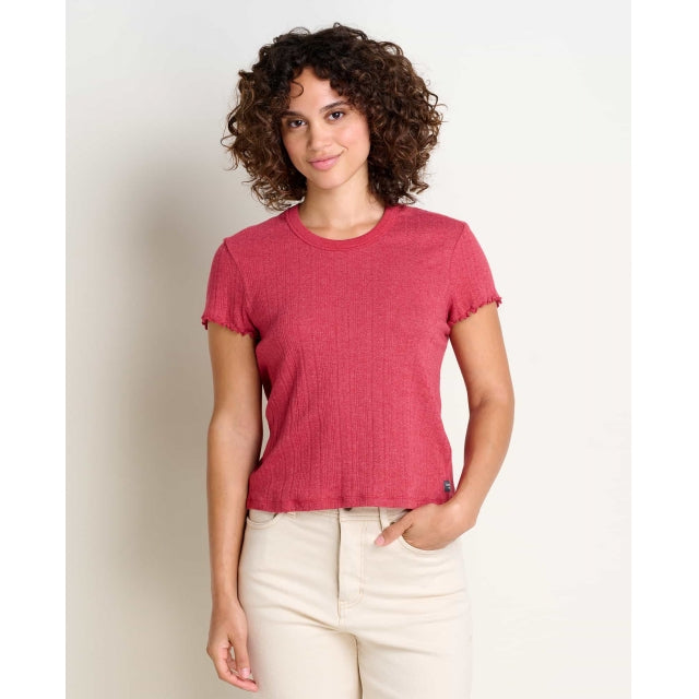 Women's Foothill Pointelle SS Baby Tee