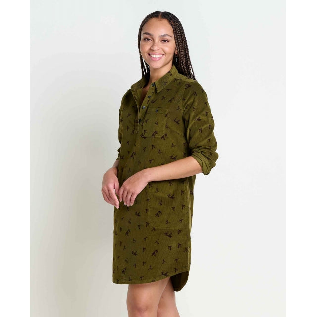 Women's Scouter Cord LS Shirtdress