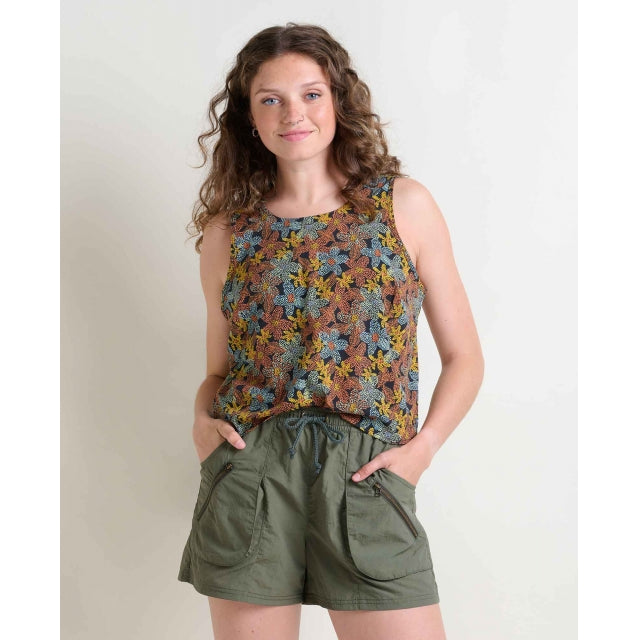 Women's Sunkissed Button Back Tank