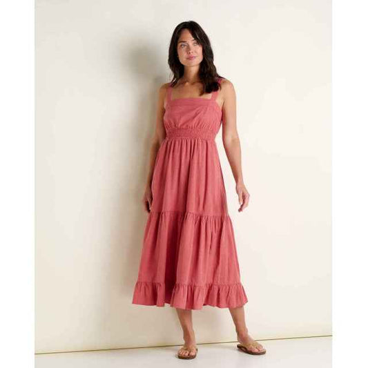 Women's Taj Hemp Tiered Midi SL Dress