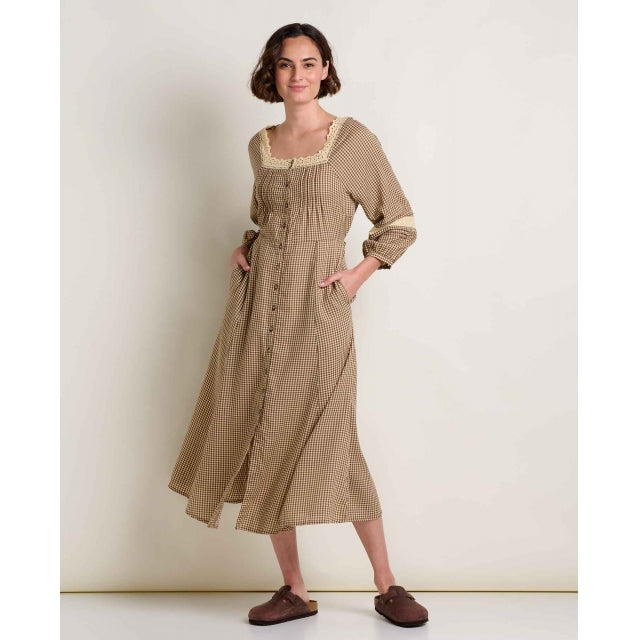 Manzana Square Neck LS Dress