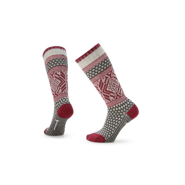 Everyday Popcorn Snowflake Pattern Crew Socks