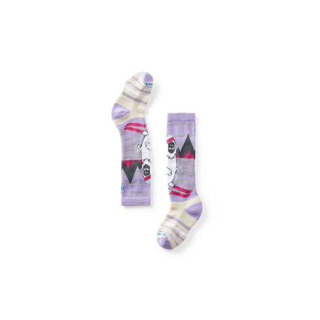 Kids' Wintersport Yeti Pattern Over The Calf Socks