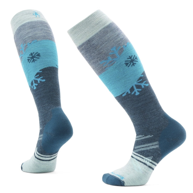 Women's Ski Snowpocalypse Pattern Over The Calf Socks