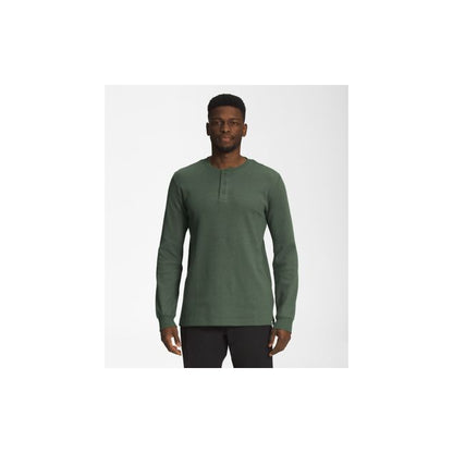 Men's Waffle L/S Henley - Earth's Edge