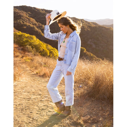 Flora Denim Shacket - Earth's Edge