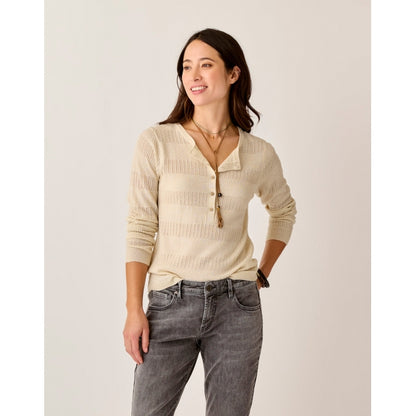 Women's Amara Pointelle Sweater - Earth's Edge