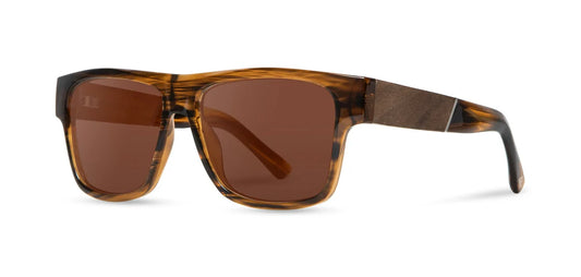 Cliff: Tortoise // Walnut - Brown Polarized