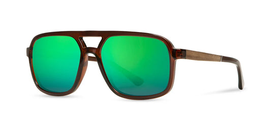 Glacier: Clay // Walnut - HD Plus Polarized Green Flash