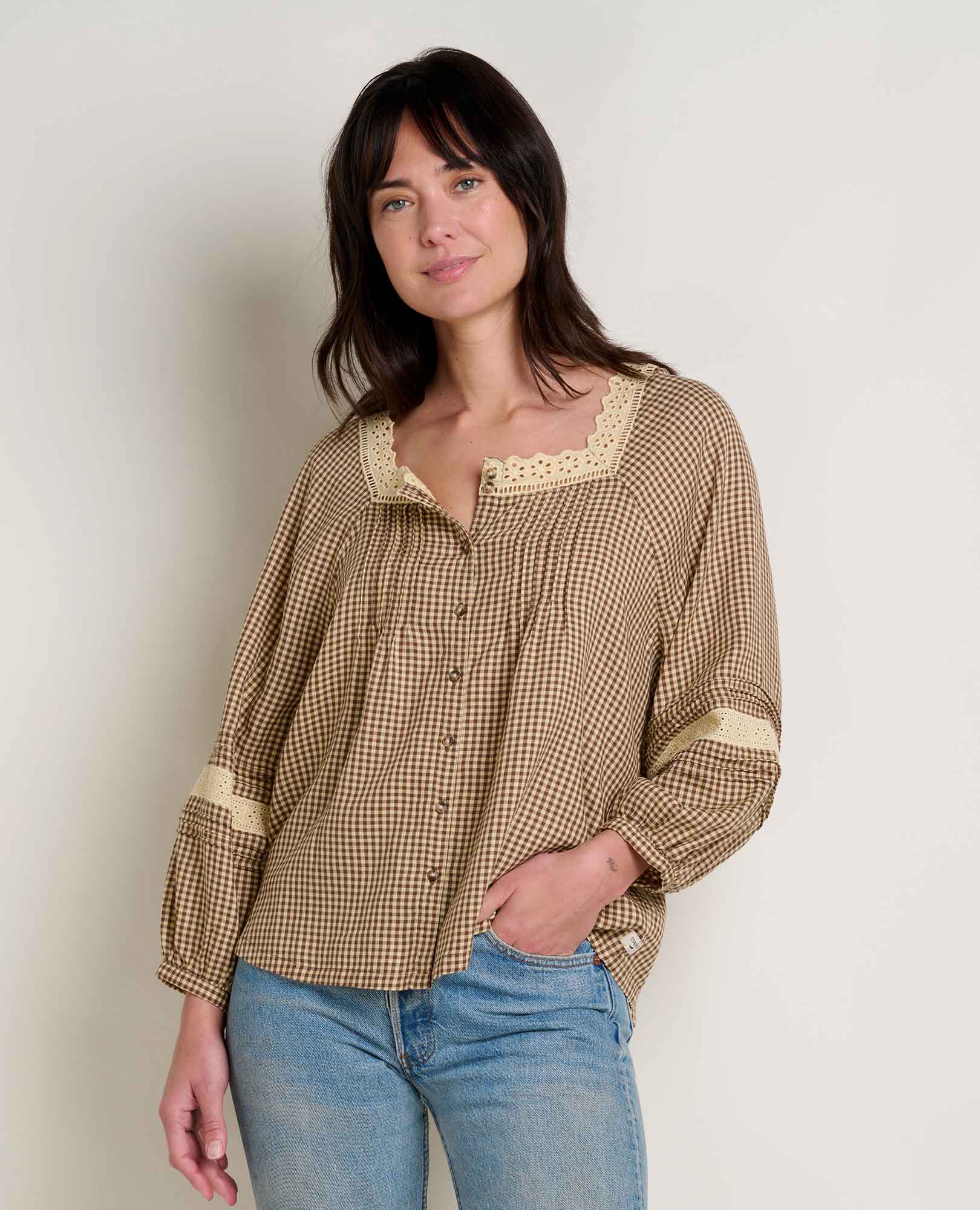 Manzana Peasant LS Shirt - Earth's Edge