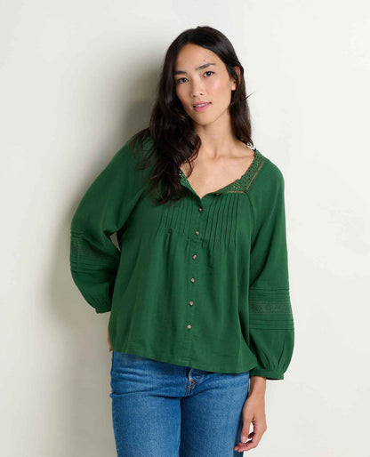 Manzana Peasant LS Shirt - Earth's Edge