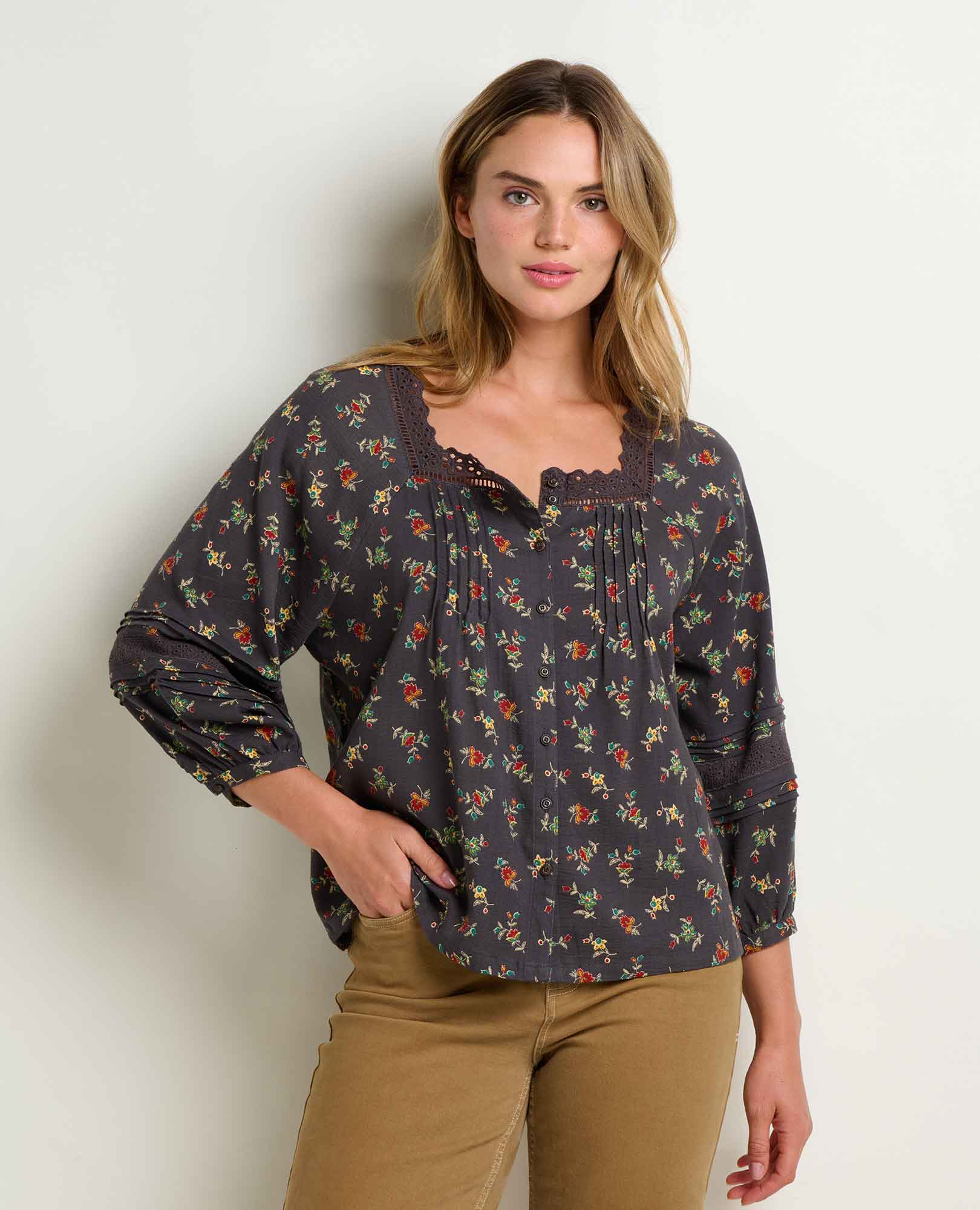 Manzana Peasant LS Shirt - Earth's Edge