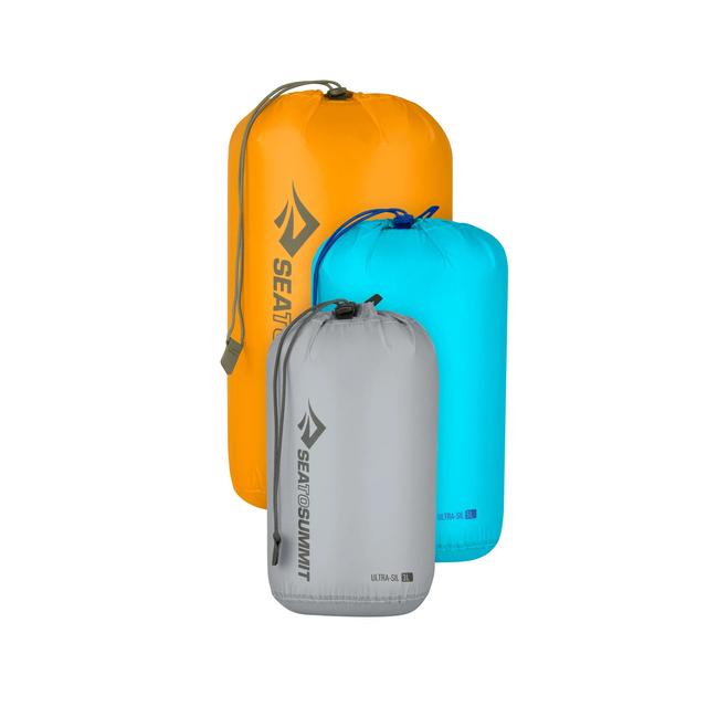 Ultra-Sil Stuff Sack Set [1] 3L Grey, [1] 5L Blue , [1] 8L Yellow