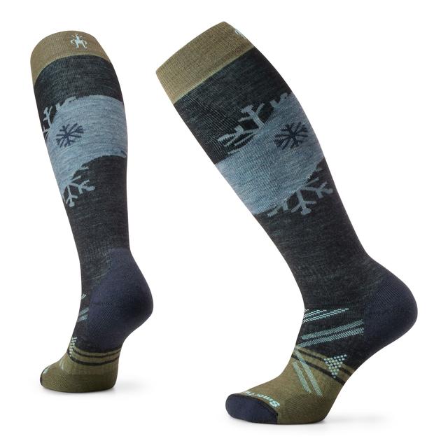 Women's Ski Snowpocalypse Pattern Over The Calf Socks