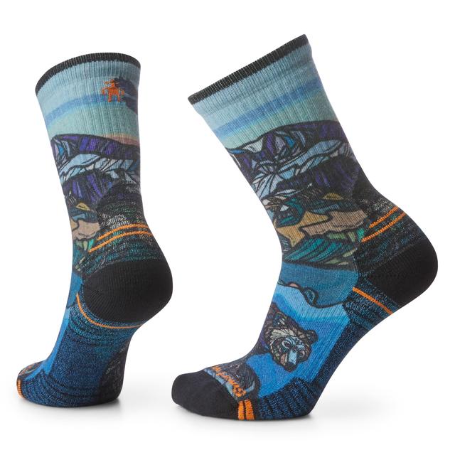 Women's Hike Light Cushion Icy Range Print Crew Socks