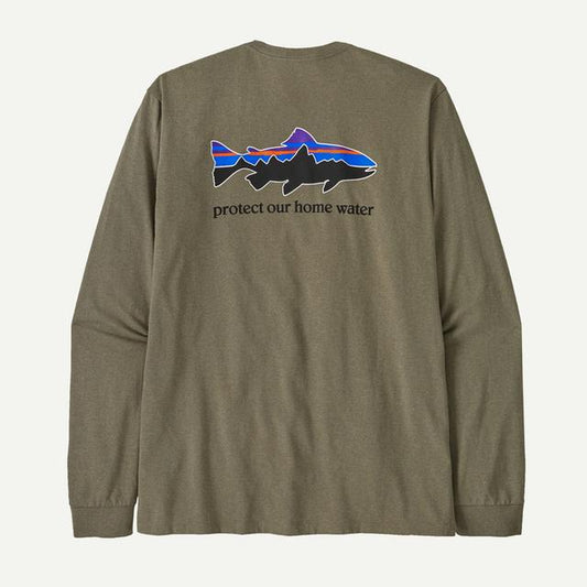 Men's Long Sleeved Home Water Trout Responsibili-Tee