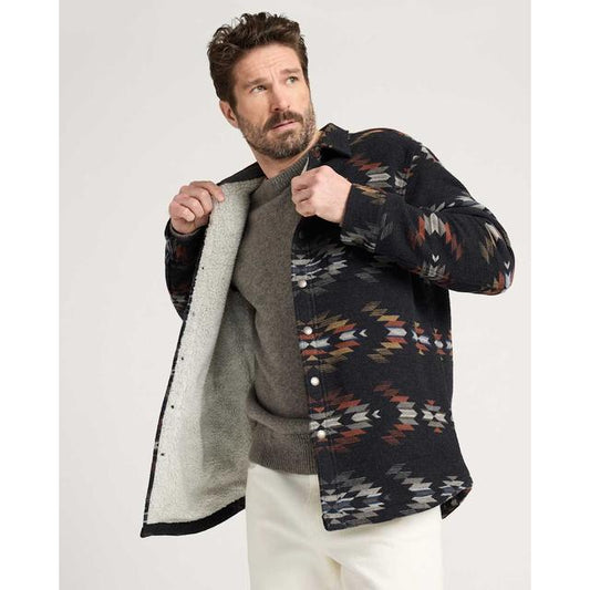 Men's Wyeth Falls Cotton Chamois Sherpa-Lined Shirt Jacket
