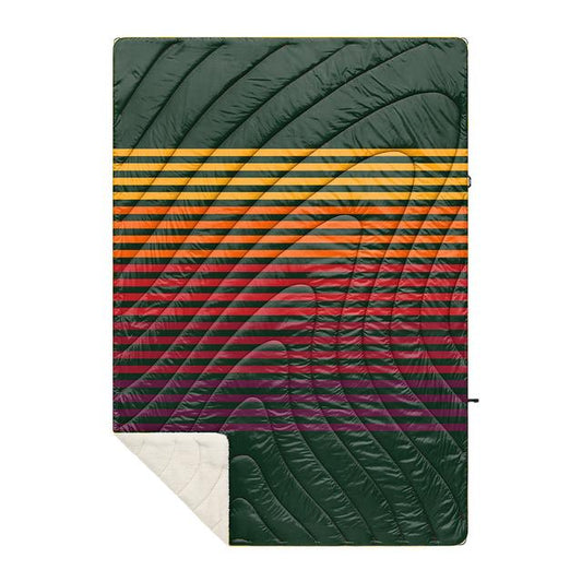 Sherpa Puffy 2 Person Blanket - Forest Rays