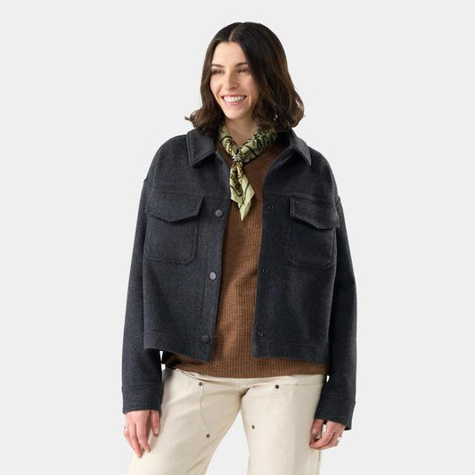 Women's Anchor Line Cropped Shirt Jacket