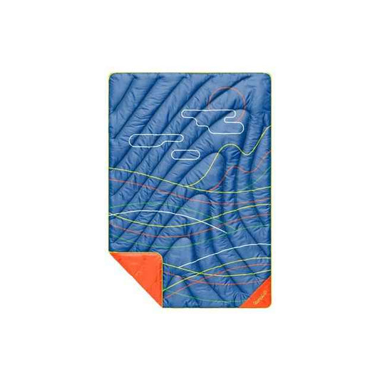 Rumpl Original Puffy Mini Blanket | New Wave Blue