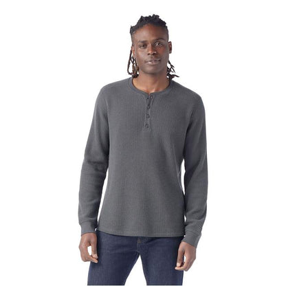 Men's Waffle Long Sleeve Henley
