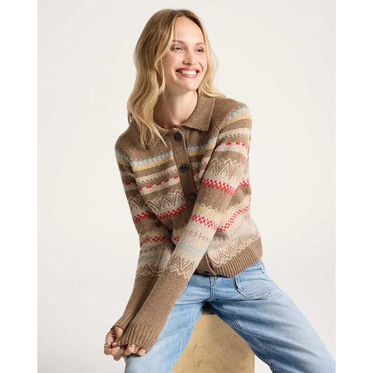 Women's Fair Isle Merino Cardigan Sweater
