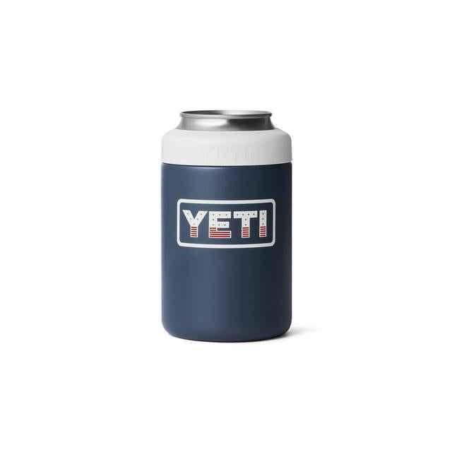 Rambler 12 oz Colster Can Cooler - Navy/White/Badge