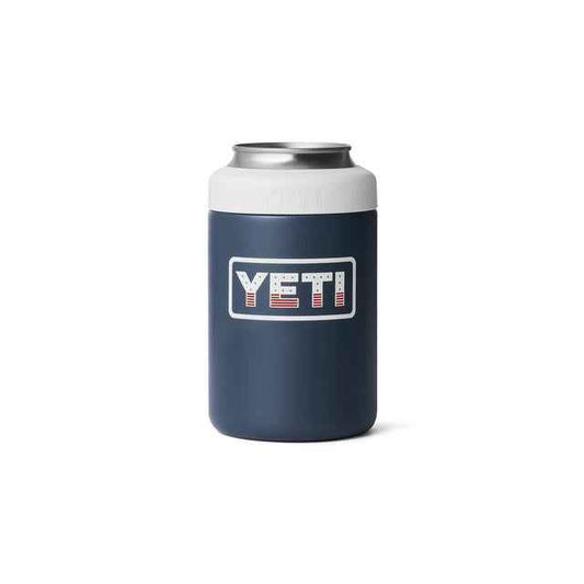 Rambler 12 oz Colster Can Cooler - Navy/White/Badge