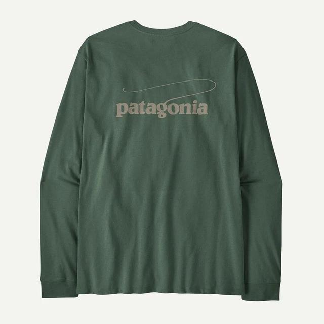 Men's Long Sleeved Casting Logo Responsibili Tee - Earth's Edge