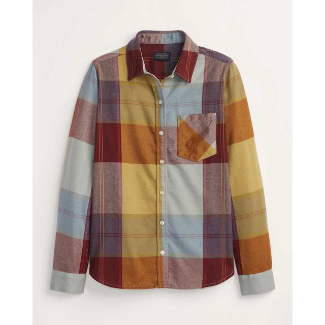 Plaid Cotton Flannel Relaxed Shirt