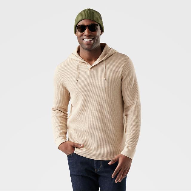 Men's Waffle Henley Hoodie