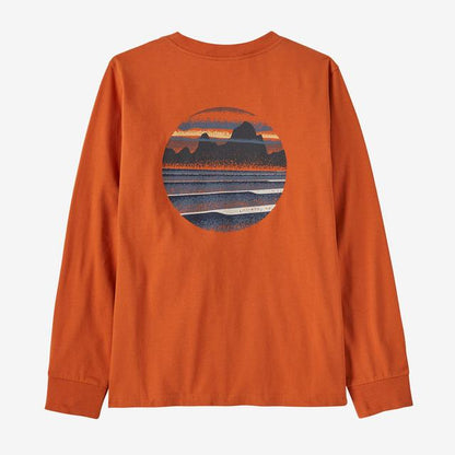 Kid's Long Sleeved Skyline Stencil T Shirt