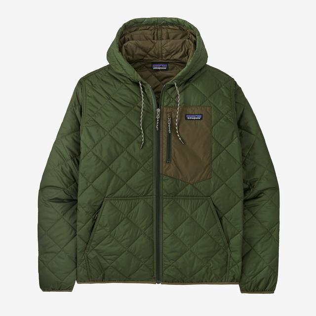 Men's Diamond Quilted Bomber Hoody