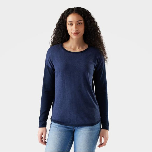 Womens Women's Shadow Pine Colorblock Crew Sweater