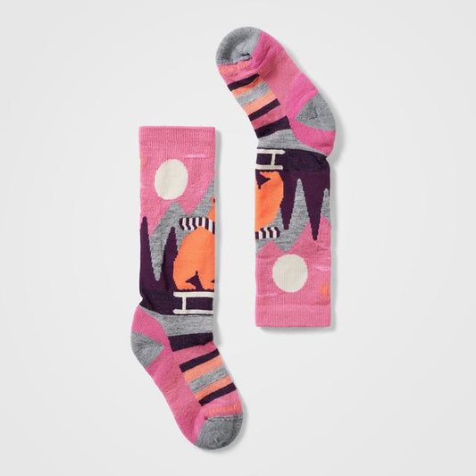 Kids' Ski Sleigh Bear Over The Calf Socks