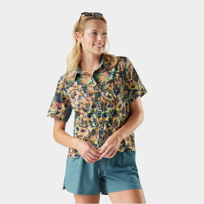 Women's Everyday Party Short Sleeve Button Down T-Shirt - Earth's Edge