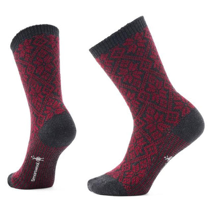 Unisex Everyday Cozy Traditional Snowflake Crew Socks - Earth's Edge