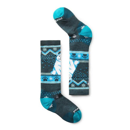 Men's Wintersport Polar Bear Pattern Over The Calf Socks