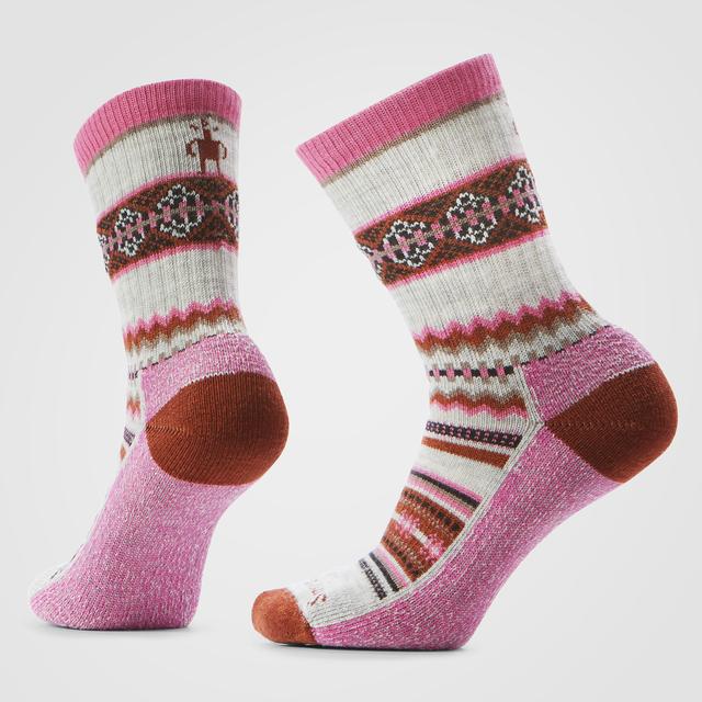 Unisex  Everyday Cozy Snowed In Sweater Crew Socks Tibetan Red