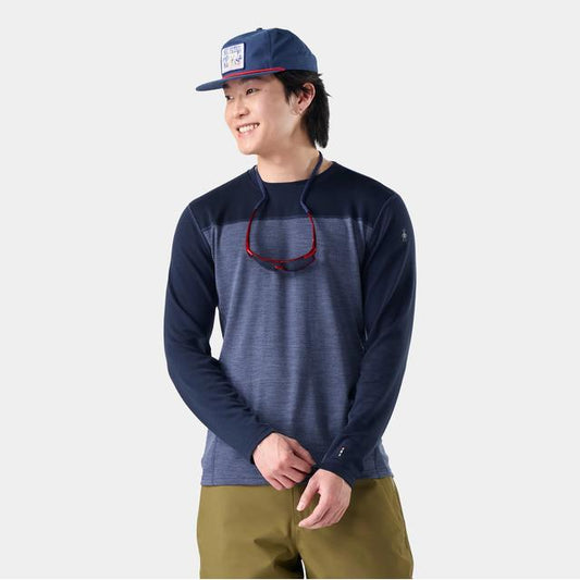 Men's Classic Thermal Merino Base Layer Colorblock Crew Top