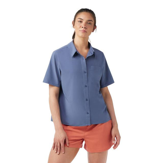 Womens Women's Everyday Party Short Sleeve Button Down T-Shirt