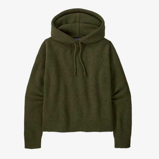 Women's Recycled Wool-Blend Hooded P/O Sweater