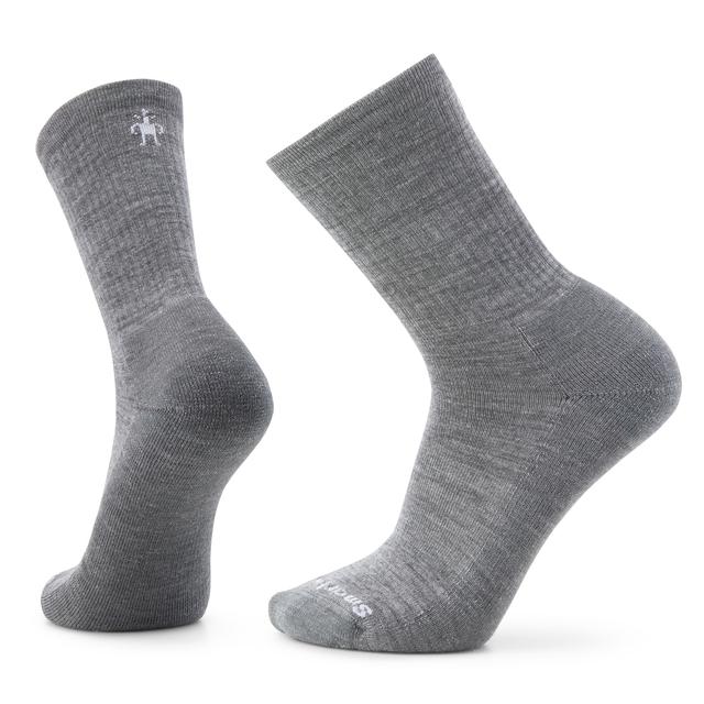 Unisex Everyday Solid Rib Crew Socks