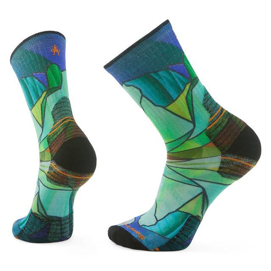 Unisex  Hike Mirror Mountain Print Crew Socks Capri